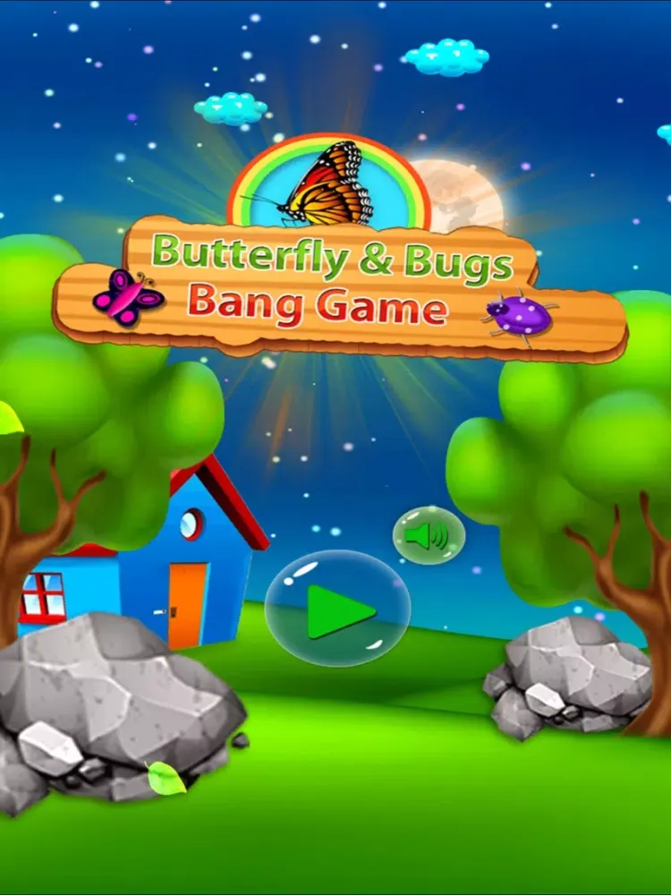 Butterfly And Bugs Bang Game iPad  Screenshots