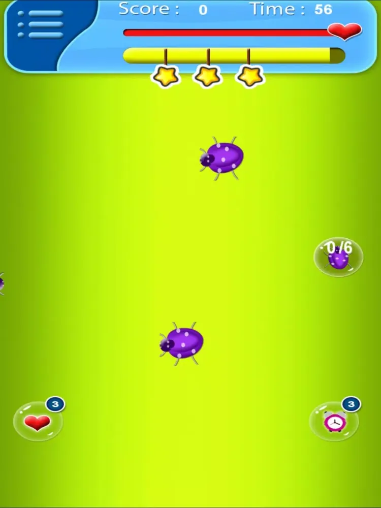Butterfly And Bugs Bang Game iPad  Screenshots