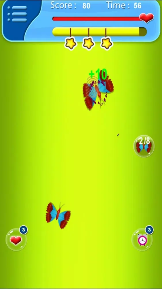 Butterfly And Bugs Bang Game Screenshots