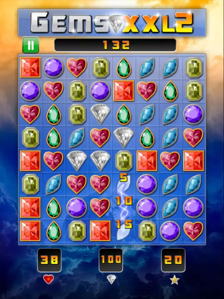 Gems XXL 2: Collect Jewels & Diamonds iPad  スクリーンショット