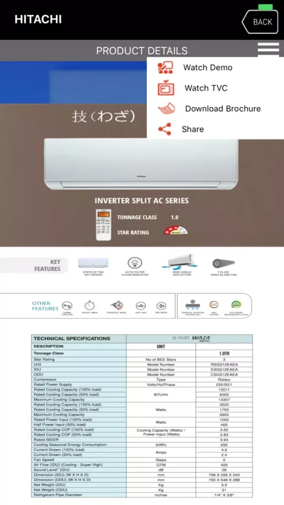 Screenshot di Hitachi Sales Connect