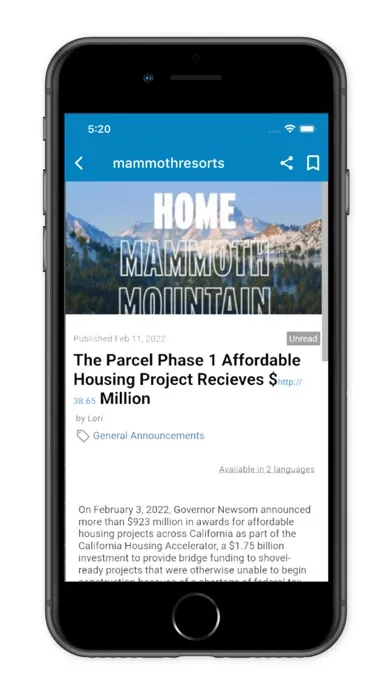 ภาพหน้าจอของ Mammoth Connect