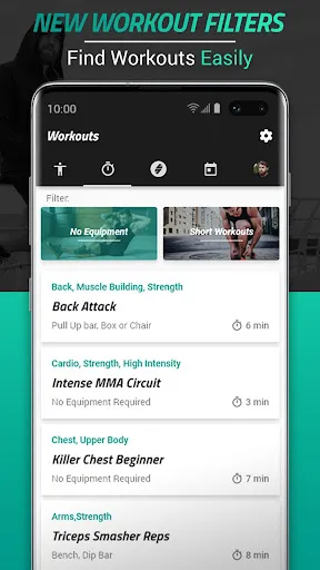 Capturas de pantalla de Home Workout MMA Spartan Pro