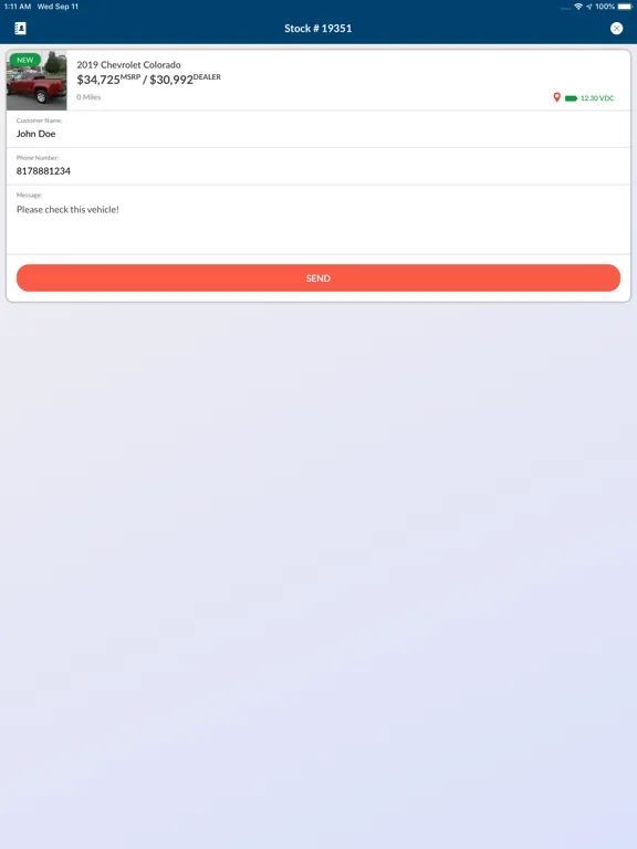 Tangkapan layar Spartan Connect Plus iPad 