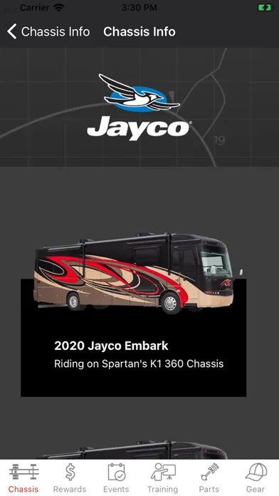 Ảnh chụp màn hình của Spartan RV Dealer Connect
