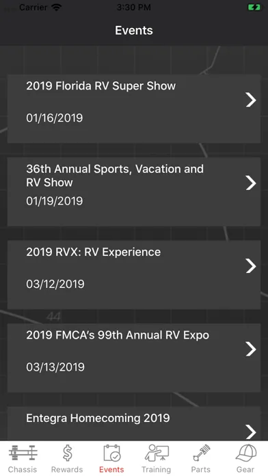 Ảnh chụp màn hình của Spartan RV Dealer Connect