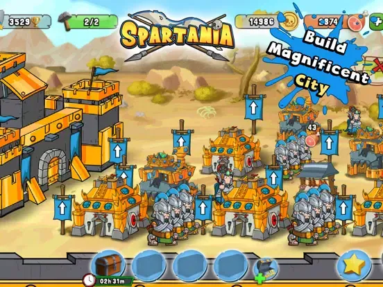 Capturas de tela do Spartania: Casual Strategy! iPad 