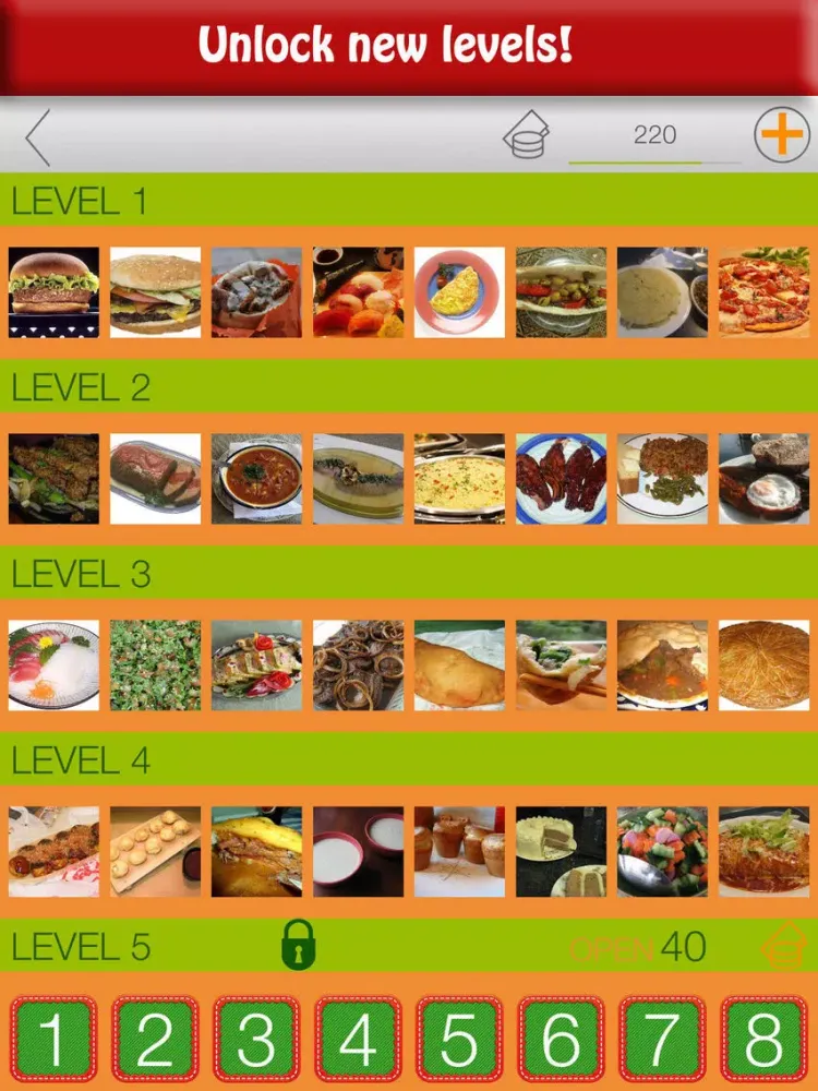 Capturas de pantalla de Cooking quiz. World cuisines. Guess the dish! iPad 