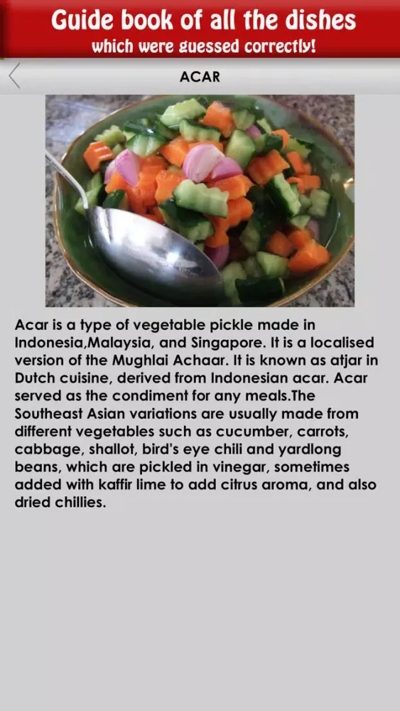 Capturas de pantalla de Cooking quiz. World cuisines. Guess the dish!