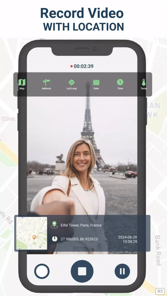 Screenshot di GPS Map Timestamp Camera App