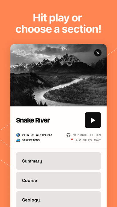 Capturas de pantalla de Scenic Route: Audio Tour
