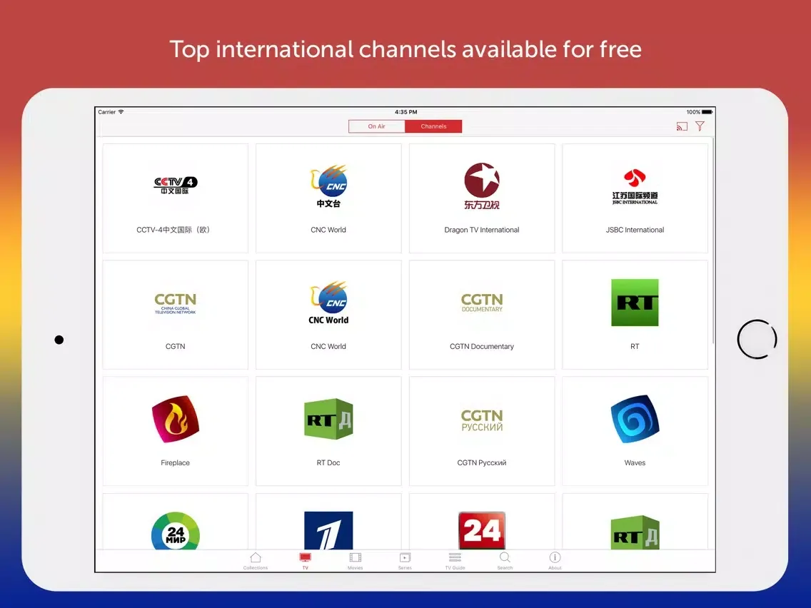Capturas de pantalla de Belt and Road TV iPad 