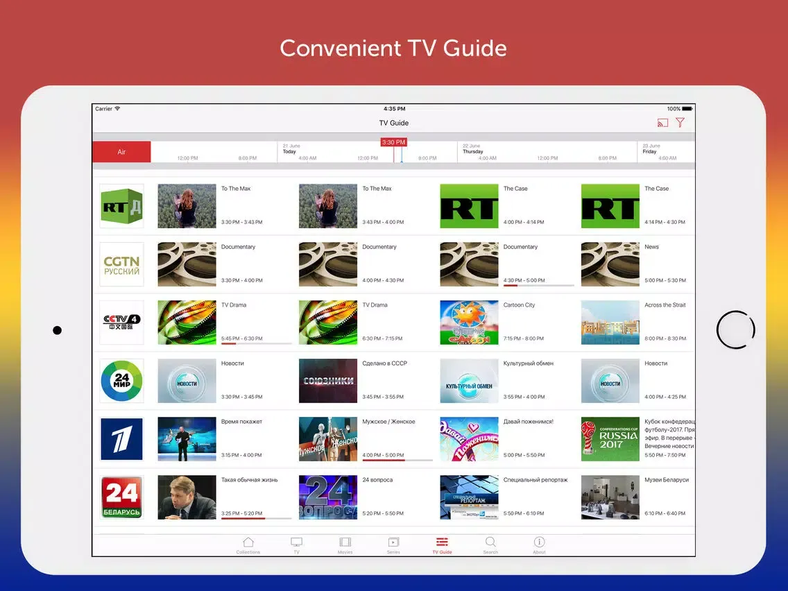 Capturas de pantalla de Belt and Road TV iPad 