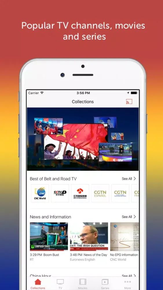 Capturas de pantalla de Belt and Road TV