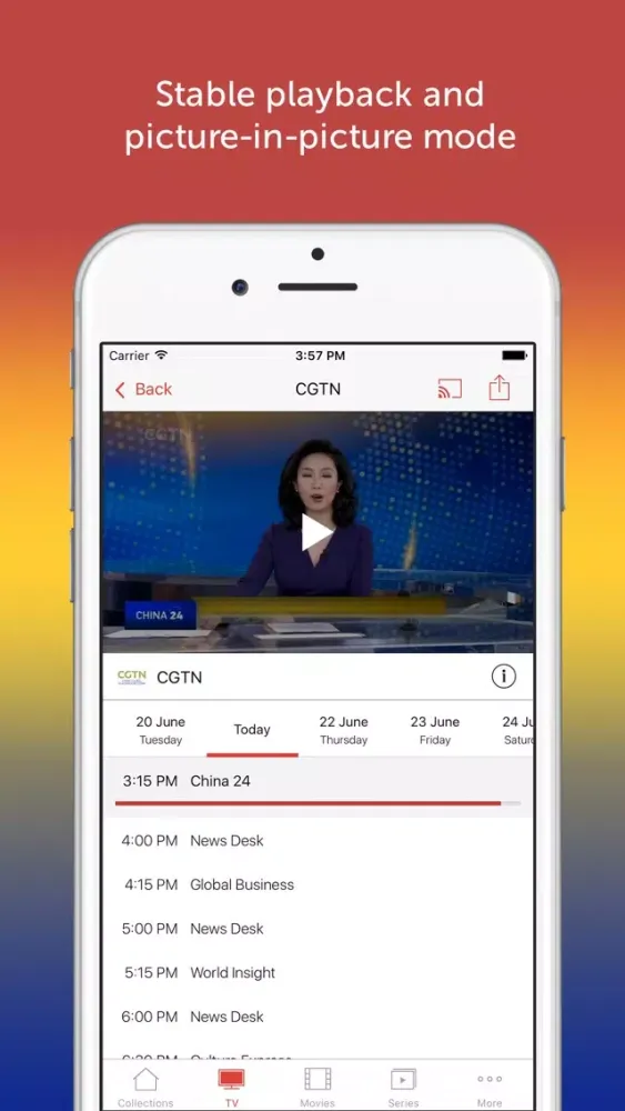 Capturas de pantalla de Belt and Road TV