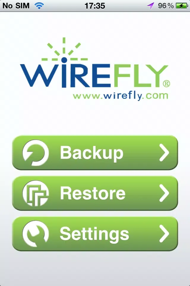 Wirefly Backup Ekran Görüntüleri