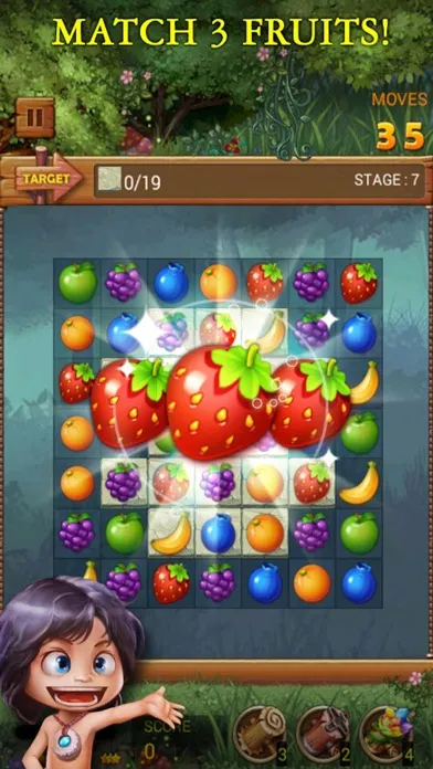 Tangkapan layar Fruits Forest : Rainbow Apple