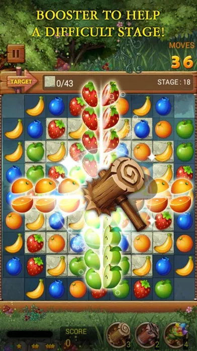 Tangkapan layar Fruits Forest : Rainbow Apple