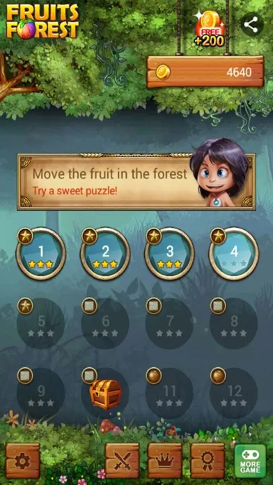 Tangkapan layar Fruits Forest : Rainbow Apple