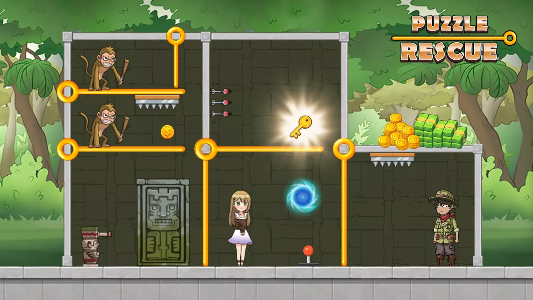 Puzzle Rescue: Pull the pin应用截图