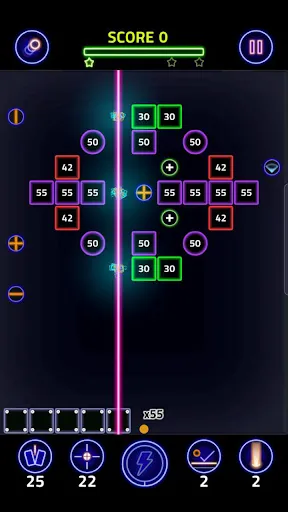 Brick Breaker Glow Screenshots