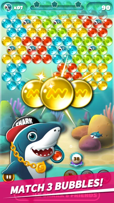 Скриншоты Bubble Shark & Friends