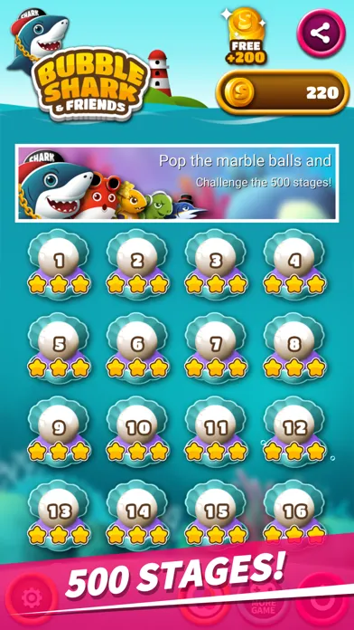Скриншоты Bubble Shark & Friends