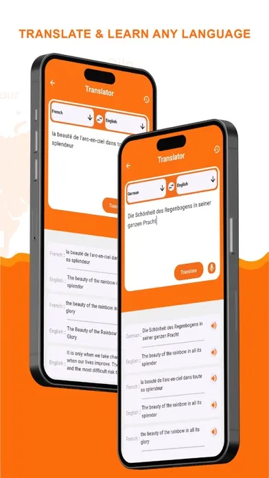 Captures d'écran de Speak & Translate All Language