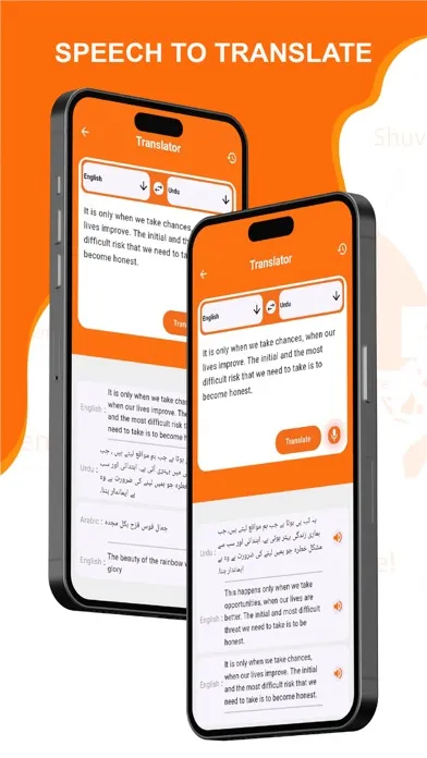 Captures d'écran de Speak & Translate All Language