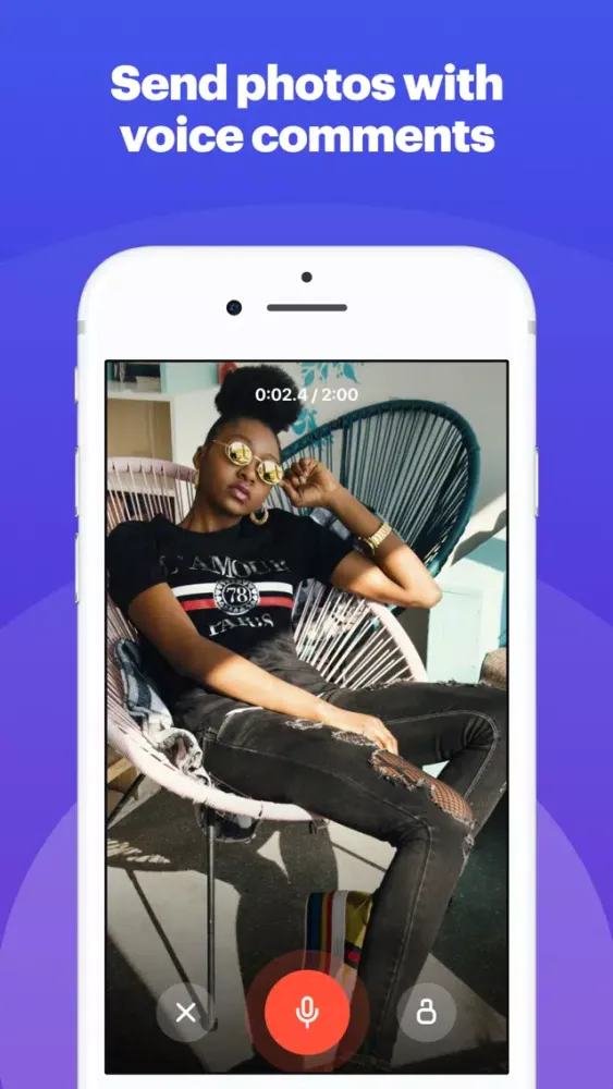 Captures d'écran de SpeakApp Voice Messenger