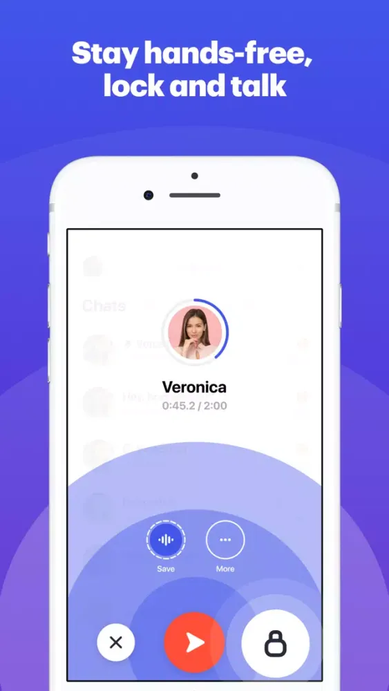 Captures d'écran de SpeakApp Voice Messenger