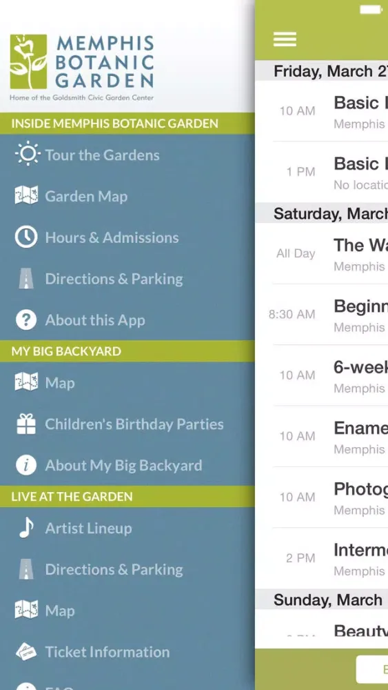 Memphis Botanic Garden Screenshots