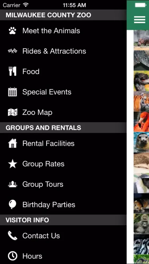 Capturas de pantalla de Milwaukee County Zoo