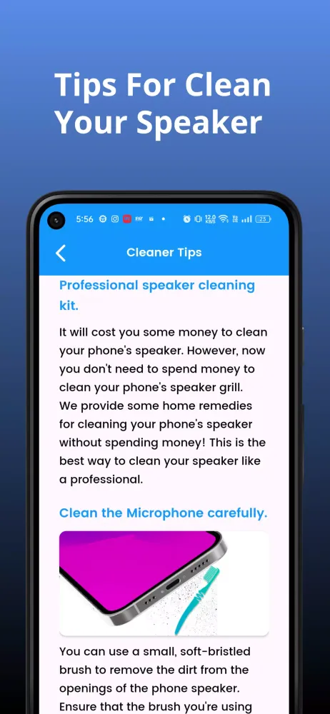 Tangkapan skrin Speaker Cleaner - Remove Water