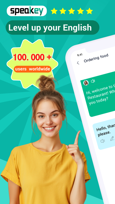 ภาพหน้าจอของ SPEAKEY - Speak English AI