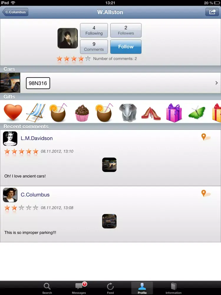 Screenshot di SpeakingCars iPad 