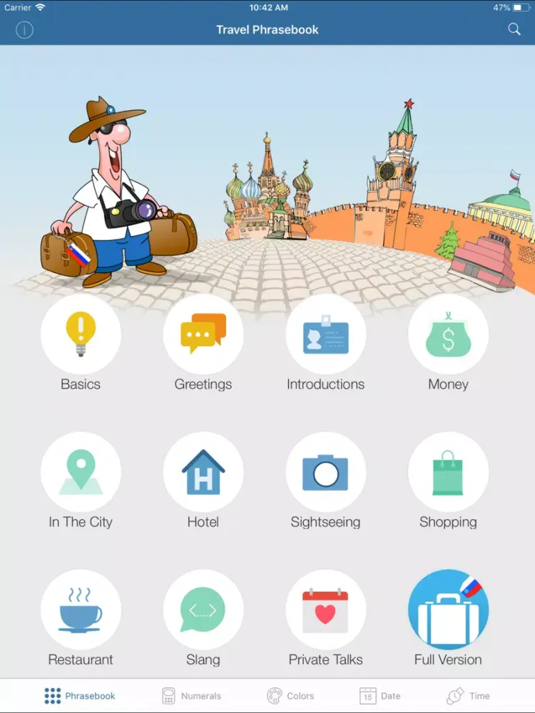 Captures d'écran de Russian Travel Phrasebook Lite iPad 