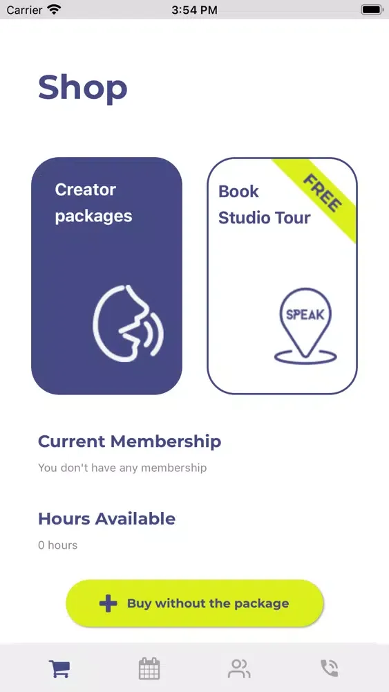 SpeakStudio Scheduling App应用截图
