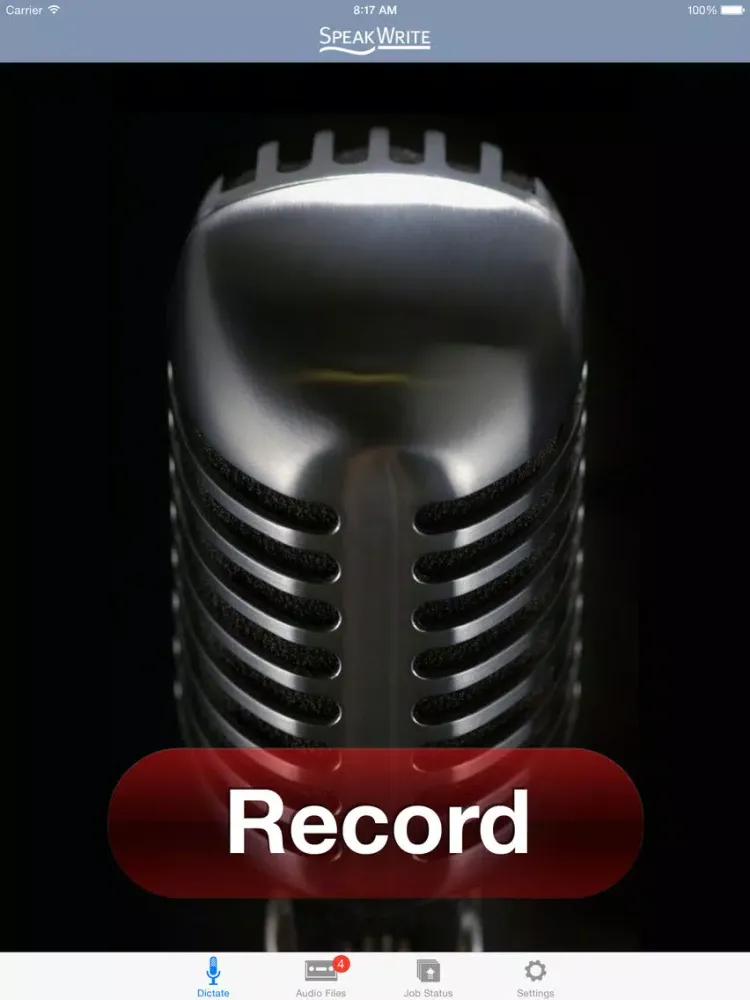 Captures d'écran de SpeakWrite iPad 