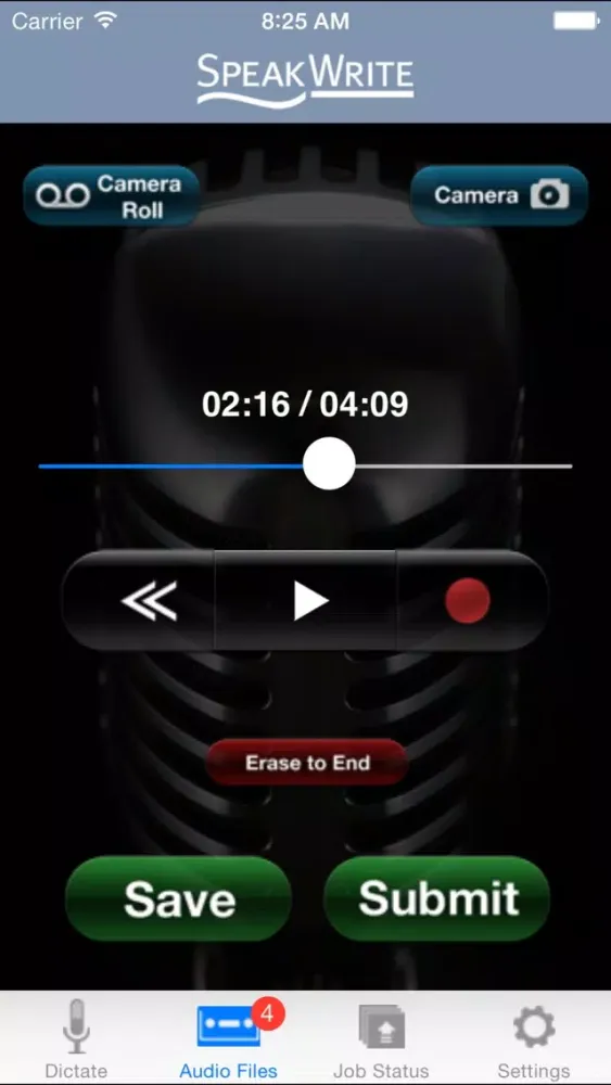 Captures d'écran de SpeakWrite