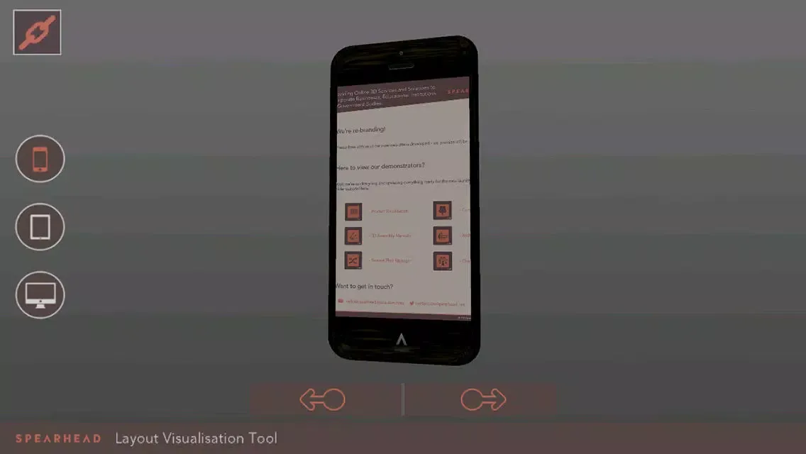 Tangkapan skrin Layout Visualisation