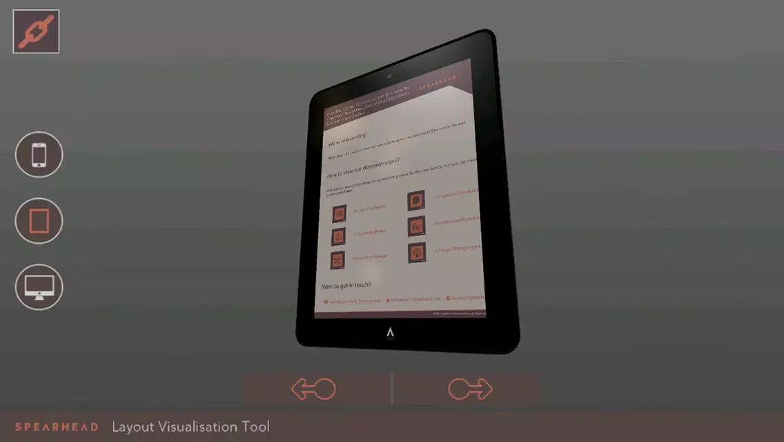 Tangkapan skrin Layout Visualisation