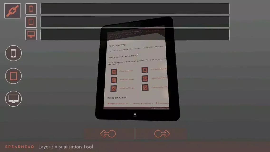 Tangkapan skrin Layout Visualisation