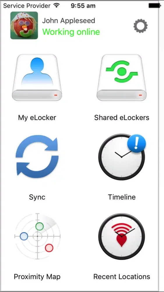 Capturas de tela do eLockers Plus