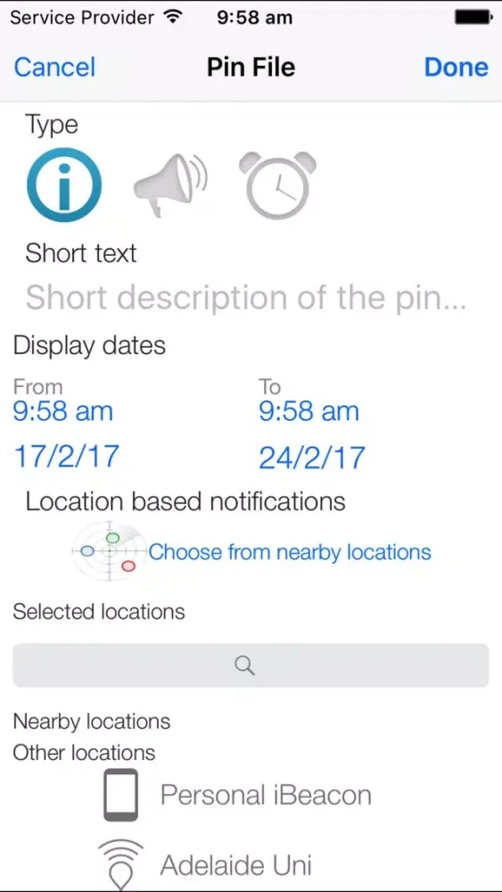 Capturas de tela do eLockers Plus