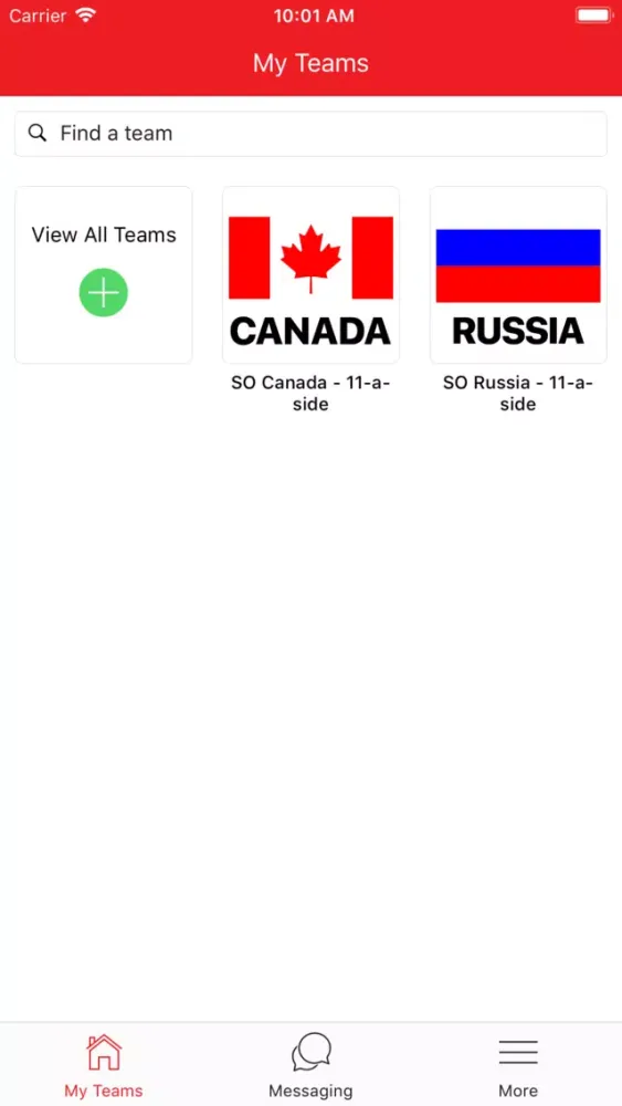Capturas de tela do Special Olympics Results