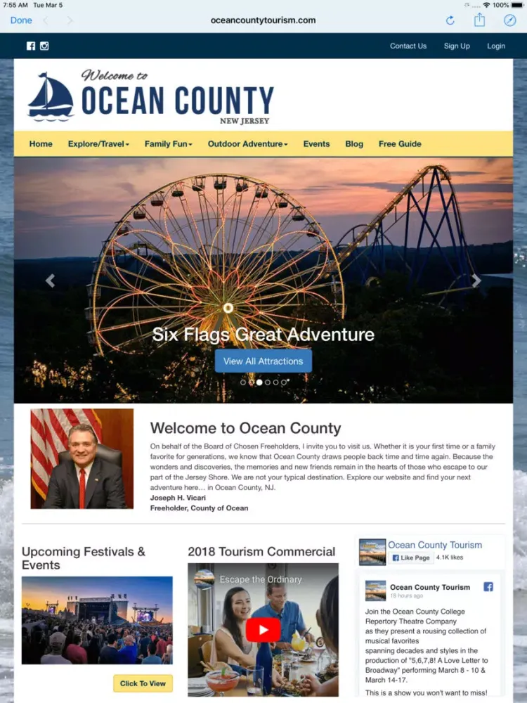 Ảnh chụp màn hình của Ocean County Festivals iPad 