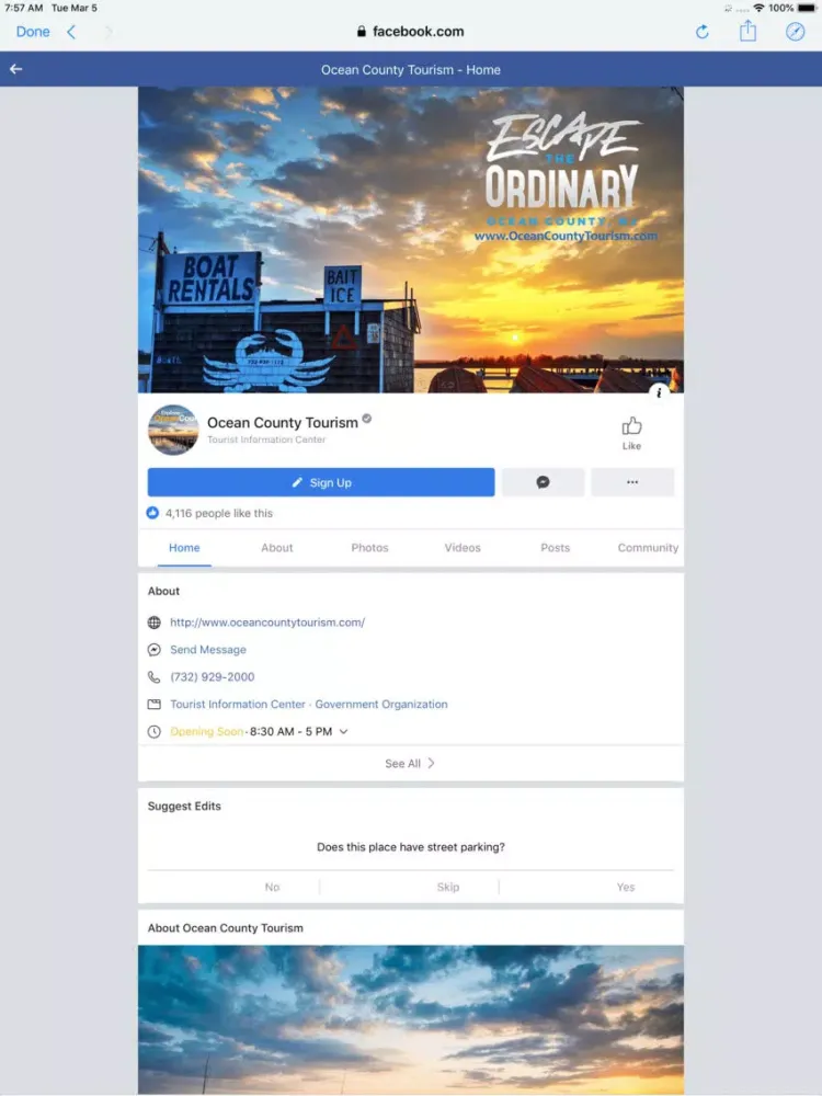 Ảnh chụp màn hình của Ocean County Festivals iPad 