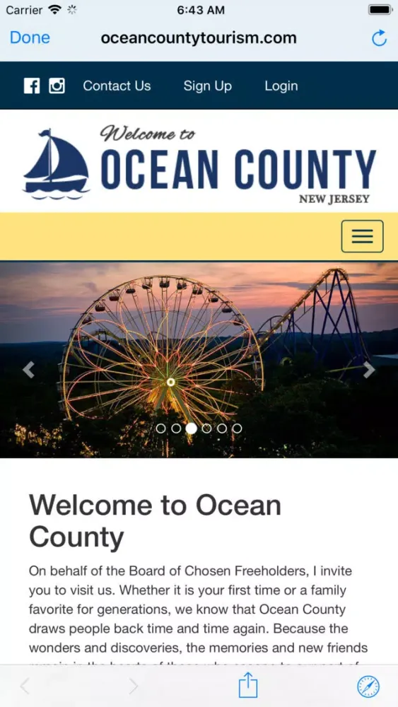 Ảnh chụp màn hình của Ocean County Festivals