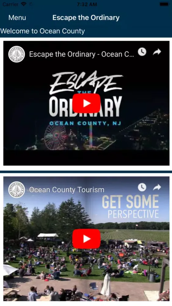 Ảnh chụp màn hình của Ocean County Festivals